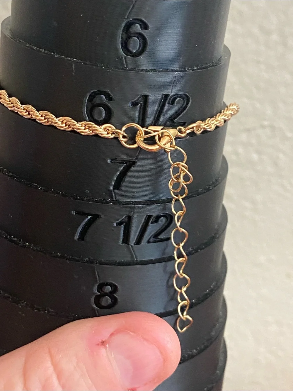 5/$10❤️❤️❤️NEW Gold Tone Zinc Alloy Rope Chain Bracelet
